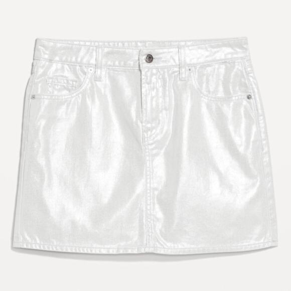 Old Navy Mid-Rise OG Shine Mini Skirt - Picture 10 of 15